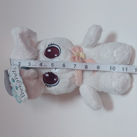 PeekaPets A Boo Bunny white peach Stuffed Animal plush Doll great Gift kids - Picture 4 of 5